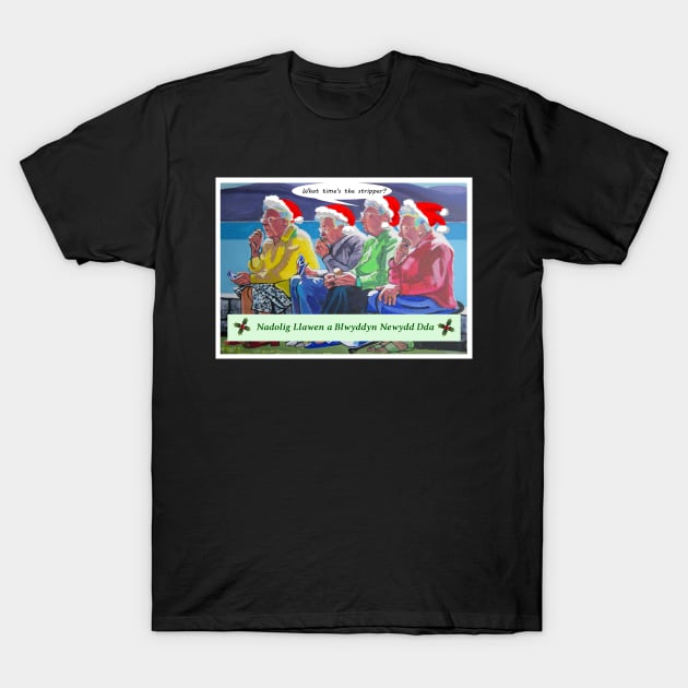 NADOLIG LLAWEN (JOLLY YULE) GRANNIES T-Shirt by MarniD9